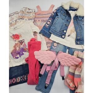 11 Piece Gap Girl's 3T Pink/Purple/White Southwestern Lot